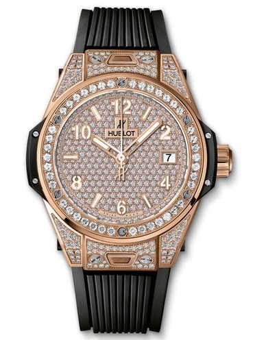 AAA Replica Hublot Big Bang One Click King Gold Full Pave 39mm Watch 465.OX.9010.RX.1604